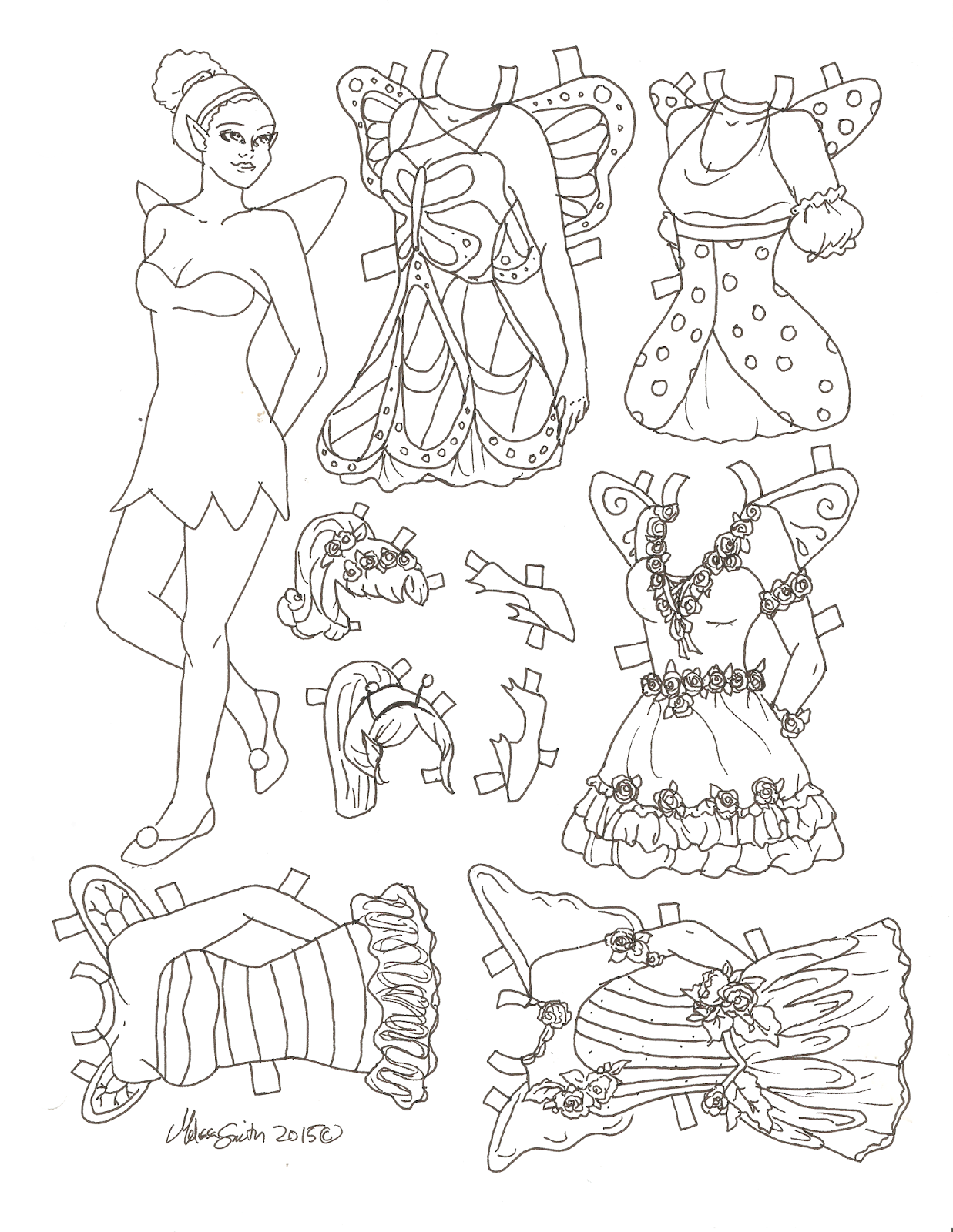 Fairy hot sale paper dolls